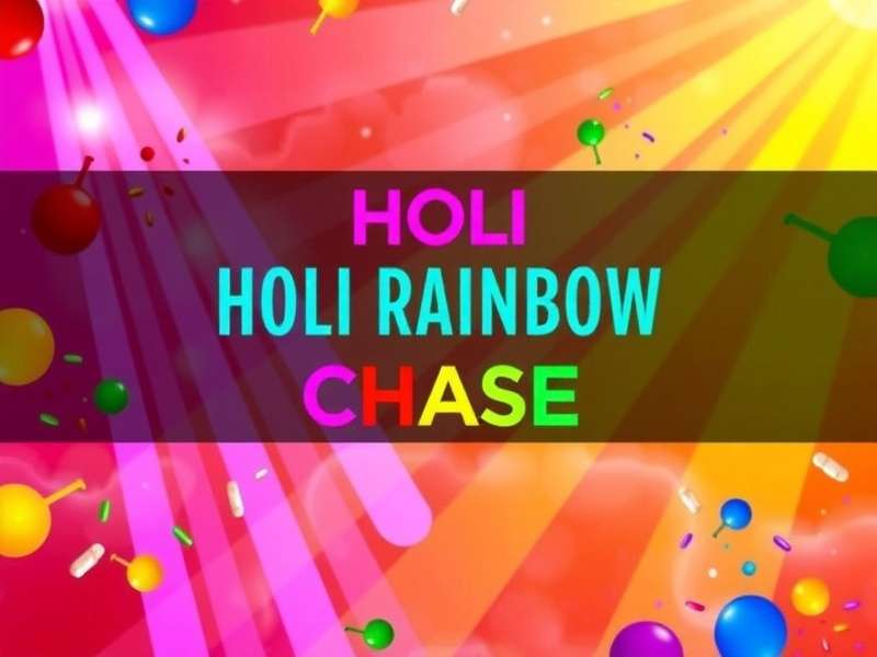 Holi Rainbow Chase Game Banner